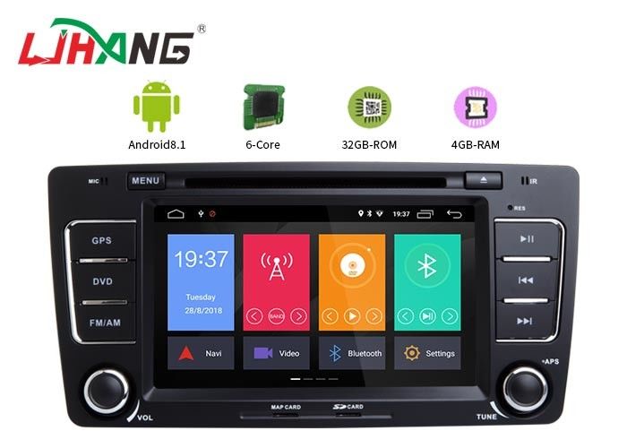 Skoda Octavia Vw Dvd Player , Vehicle Dvd Player With BT Canbus Rear Camera
