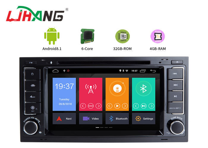 Android 8.1 VW Touareg Volkswagen DVD Player With Wifi BT GPS AUX Video