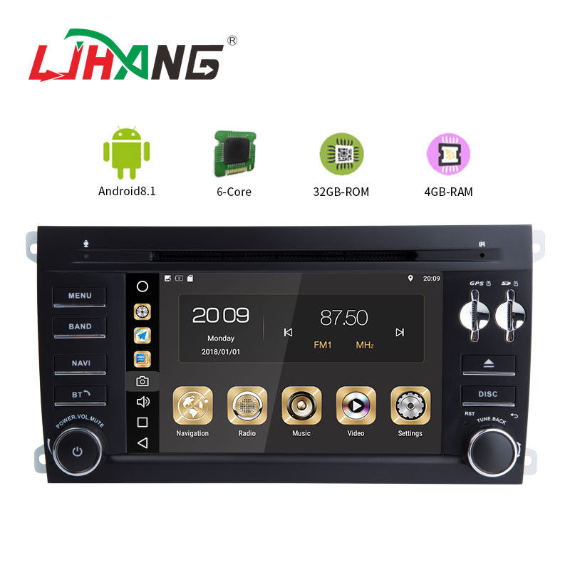 3g Wifi Steering Wheel Control Car Stereo DVD Player , Porsche Android Car Stereo