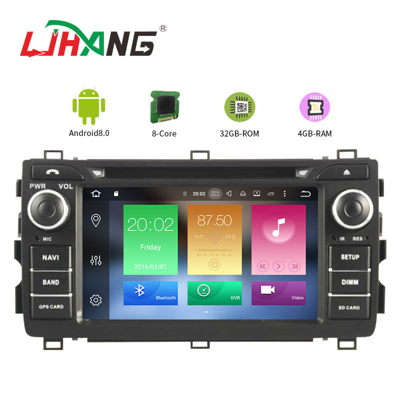 Rear Camera DVR OBD TPMS Toyota Car DVD Player Car Stereo Player Ipod / Iphone Supported