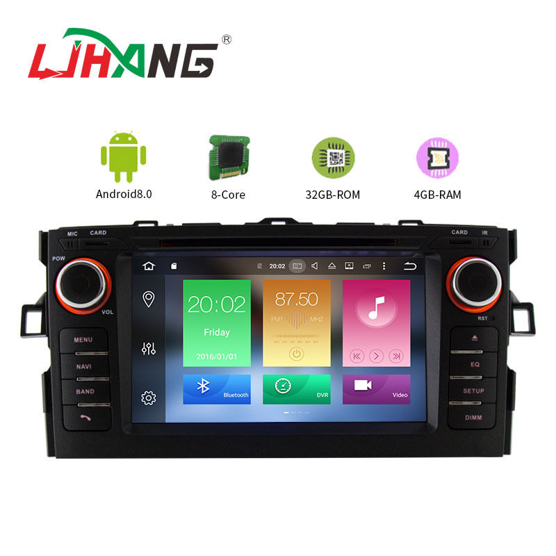 Android 8.0 Toyota Car DVD Player With 7 Inch Touch Screen MP3 MP4 Radio